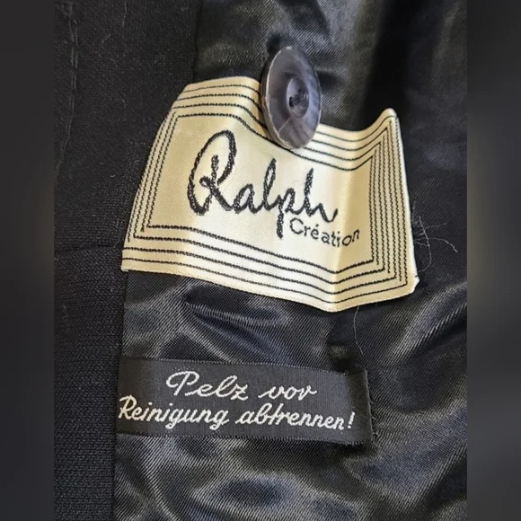 Ralph creation 1960s vintage wool fur trim coat - Picture 3 of 11